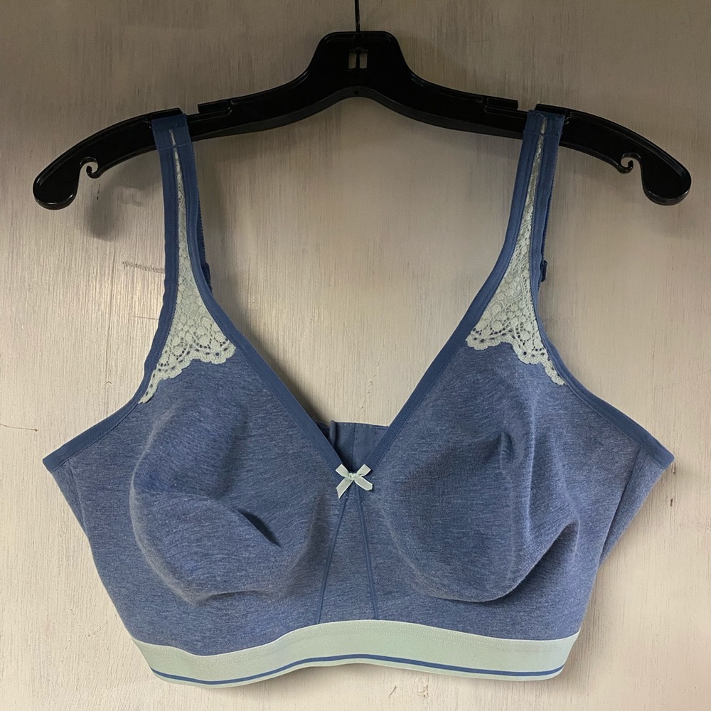 Lane Bryant Unlined No-Wire Bra with Lace Detail
